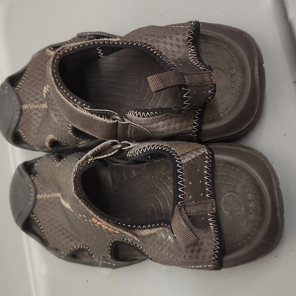 𝅺CROCS men's swiftwater mesh men's size 12 EUC - Picture 2 of 4